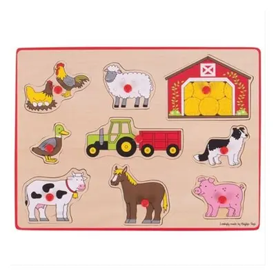 Bigjigs Toys Vkládací puzzle Farmářský statek