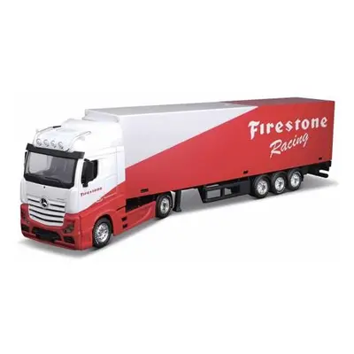 Bburago 1:43 Nákladní automobil s přívěsem MB Actros Gigaspace Firestone