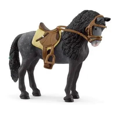 Schleich 42708 Klisna Pura Raza Espanola Stallion se sedlem a uzdou