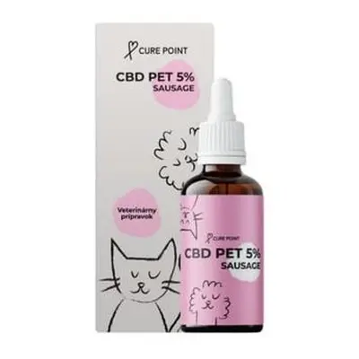 Cure Point CBD PET 5% Olej pro psy Sausage 10ml