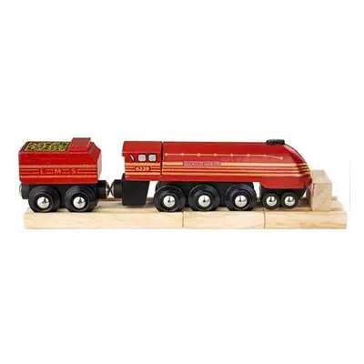 Bigjigs Rail replika lokomotivy Duchess of Hamilton+3 koleje