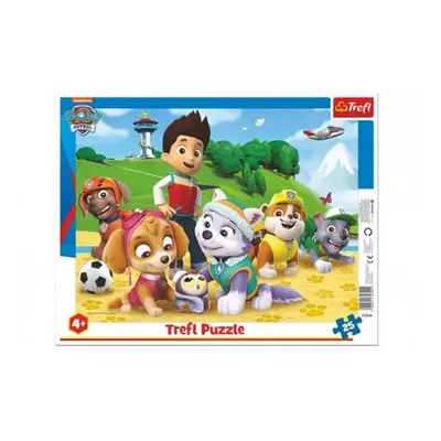 Puzzle deskové Paw Patrol/Tlapková patrola na stopě 37x29cm 25 dílků