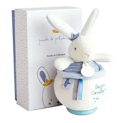 Doudou et Compagnie zajačik s melódiou Bunny Sailor Music Box Perlidoudou modrý 14 cm