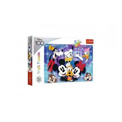 Puzzle Ve světě Disney je zábava 100 dílků 41x27,5cm v krabici 29x20x4cm