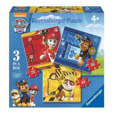 Ravensburger Tlapková Patrola: Rubble, Marshall & Chase; 25/36/49 dílků