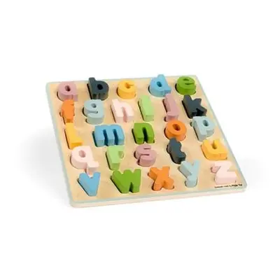 Bigjigs Toys Dřevěné puzzle malá písmena - abc