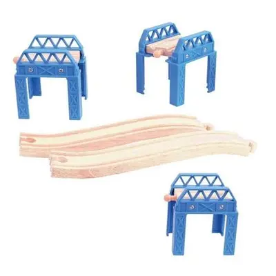 Bigjigs Rail Dřevěné koleje set mostní konstrukce