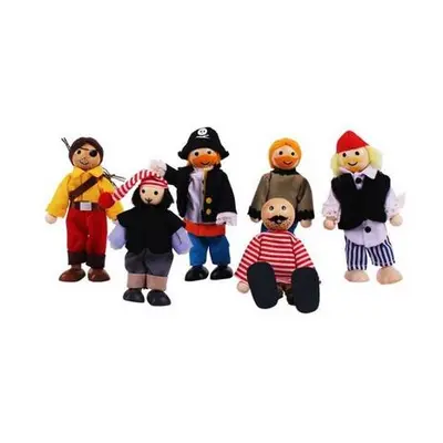 Bigjigs Toys Set piráti 6ks