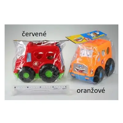 Vkládačka auto 2 barvy varianta oranžové