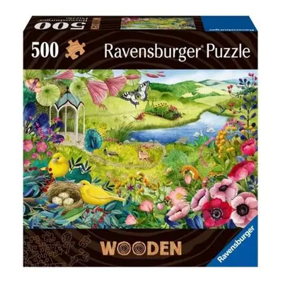 Dřevěné puzzle Divoká zahrada 500 dílků