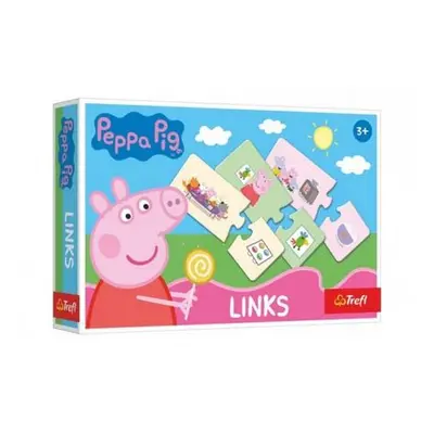 Hra Links skládanka Prasátko Peppa/Peppa Pig 14 párů vzdělávací hra v krabici 21x14x4cm