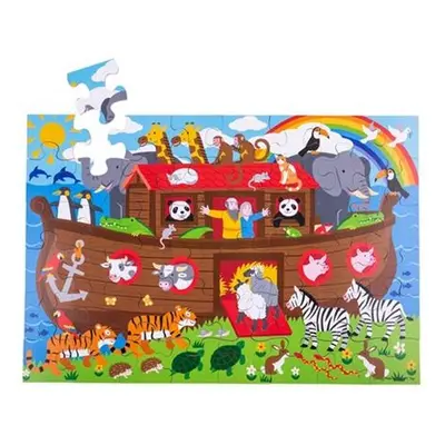 Bigjigs Toys Podlahové puzzle Noemova archa 48dílků