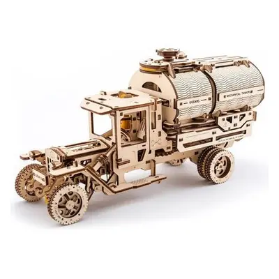 Ugears 3D dřevěné mechanické puzzle UGM-11 Náklaďák s cisternou