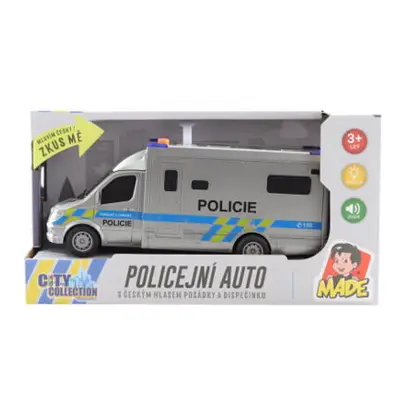 MaDe Auto policejní 19,5 cm se světlem a zvuky