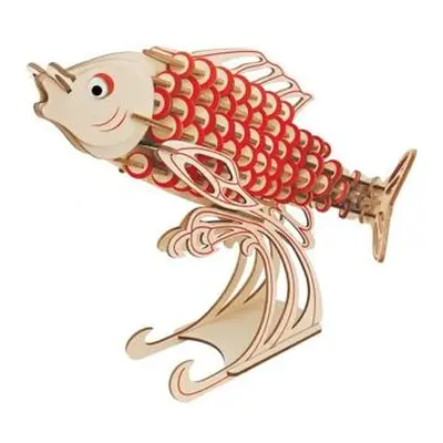 Woodcraft Dřevěné 3D puzzle Koi kapr