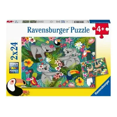 Ravensburger Koaly a lenochodi 2x24 dílků