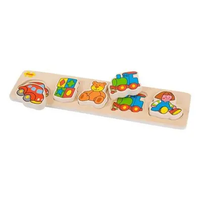 Bigjigs Baby Dřevěné vkládací puzzle hračky