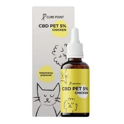 Cure Point CBD PET 5% Olej pro psy Chicken 10ml