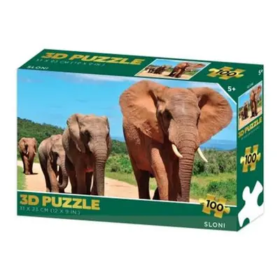 Puzzle 3D - Sloni