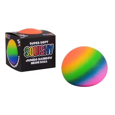 Mačkací míček Jumbo neon rainbow 10 cm