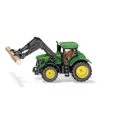 SIKU Blister 1540 - traktor John Deere s uchopovačem klád