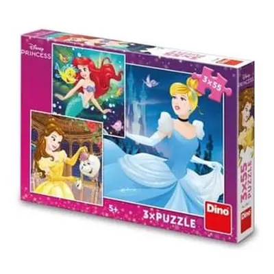 VESELÉ PRINCEZNY 3x55 Puzzle