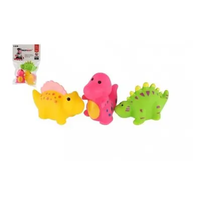 Dinosaurus 3ks do vody stříkací plast 7-9cm v sáčku 13,5x20cm 0m+