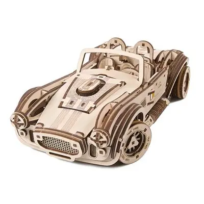 Ugears 3D dřevěné mechanické puzzle Driftující závoďák Cobra