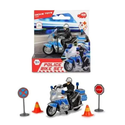 Policejní motocykl 10 cm s přísl.