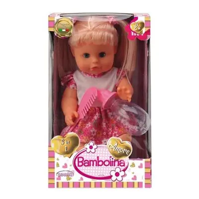 : Alltoys Panenka česací Bambolina Amore 30 cm s funkcí