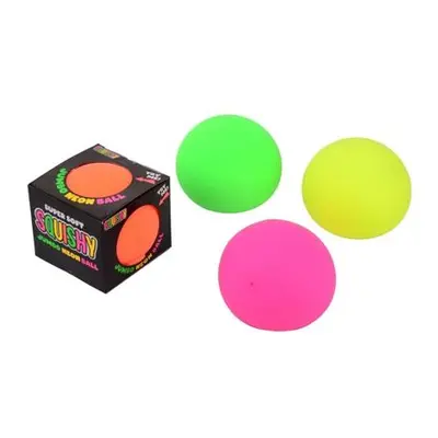 Mačkací míček Jumbo neon 10 cm