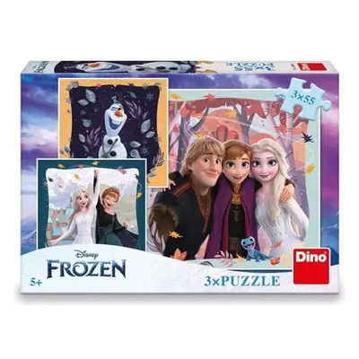 FROZEN: RADOSTNÝ PODZIM 3x55 Puzzle