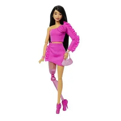 Barbie DELUXE modelka - Šaty s růží