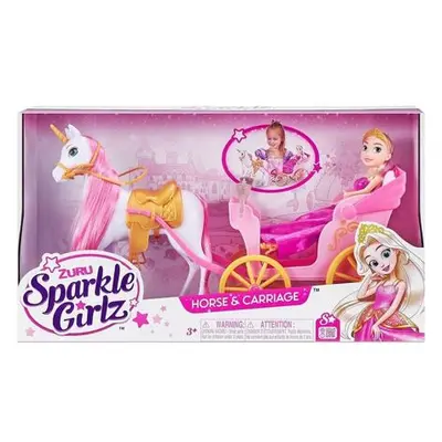 Princezna Sparkle Girlz s koněm a kočárem