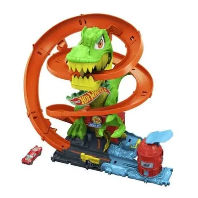 Hot Wheels T- Rex útočí na hasičskou stanici