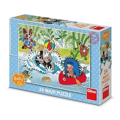 Dino Puzzle Krtek ve vodě 24 dílků maxi