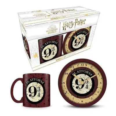 Dárkový set Harry Potter 9 a 3/4 (hodiny a budík)