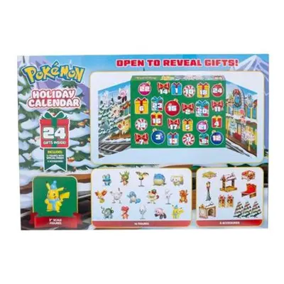 Jazwares Pokémon Adventní kalendář 2024 Sváteční kalendář s bitevními figurkami