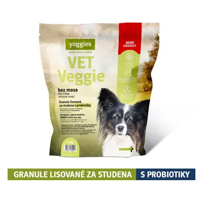 2kg Yoggies VET Veggie bez masa, minigranule lisované za studena s probiotiky