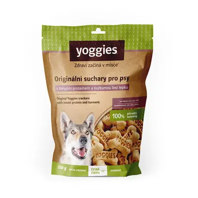 Yoggies Hypoalergenní bezlepkové suchary s hmyzím proteinem a kurkumou 150g