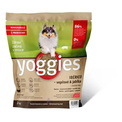 2kg Yoggies MINIGRANULE Ibérico vepřové maso s jablky lisované za studena s probiotiky