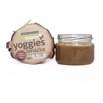 200ml Yoggies omáčka s hovězím masem a červenou řepou