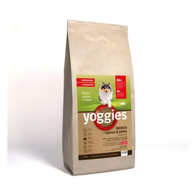 10kg Yoggies MINIGRANULE Ibérico vepřové maso s jablky lisované za studena s probiotiky