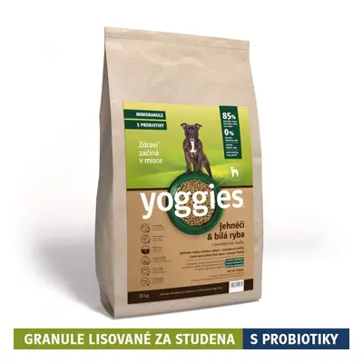 10kg Yoggies Jehněčí maso&bílá ryba, minigranule lisované za studena s probiotiky