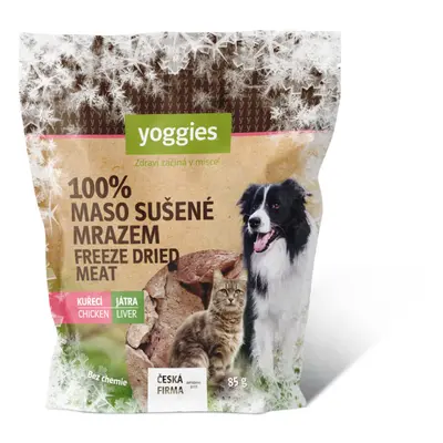 Yoggies Mrazem sušená kuřecí játra (lyofilizovaná) 85g