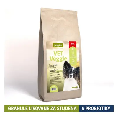 10kg Yoggies VET Veggie bez masa, minigranule lisované za studena s probiotiky