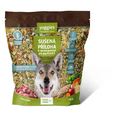 750g Yoggies Sušená příloha s ovesnými vločkami k syrové potravě B.A.R.F.