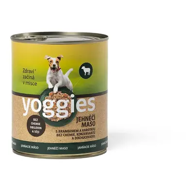 800g Yoggies jehněčí konzerva s bramborem a karotkou