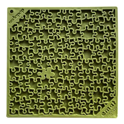 SodaPup lízací podložka Puzzle 20 x 20cm - Zelená