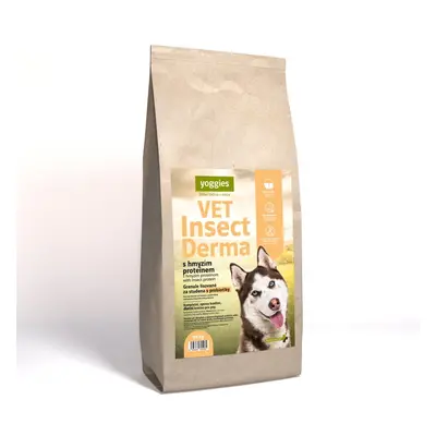 10kg Yoggies VET Insect Derma s hmyzím proteinem, granule lisované za studena s probiotiky